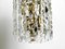 Mid-Century Brass Crystal Glass Chandelier from Vereinigten Werkstätten, 1950s, Image 8