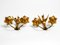 Gold-Plated Metal Wall Lamps by Hans Kögl, 1970s, Set of 2, Image 5