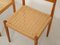 Teak & Papercord Dining Chairs by Poul Volther for Freques Røjle, 1960s, Set of 2 7