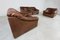 Vintage Leather Ds46 Modular Sofa attributed to de Sede, 1970s, Set of 4, Image 9