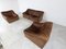 Vintage Leather Ds46 Modular Sofa attributed to de Sede, 1970s, Set of 4 8