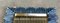 Blauer Wandspiegel aus Muranoglas & Messing, 2000er 6