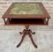 19th Century Regency Wood Game Table with Green Leather Top, 1890s 3