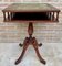 19th Century Regency Wood Game Table with Green Leather Top, 1890s 5