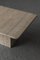 Travertine Coffee Table with Square Foot, 1970s 8