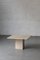 Travertine Coffee Table with Square Foot, 1970s 5