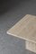 Travertine Coffee Table with Square Foot, 1970s 7