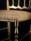 Brass Leopard Print Leather Seated Dining Chair by Giuseppe Gaetano Descalzi for Chiavari, Italy 1950s, Image 2