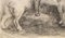 Zigurds Gustins, En el abrevadero, Carbón sobre papel, años 20, Imagen 5