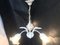 Lámpara de araña con tres luces de metal, años 50, Imagen 35