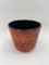 German Flower Caressed Glazed Ceramic Pot, 1960 1