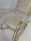 Rocking Chair in Brass and Imitation Leather, 1950s, Image 5