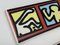 Cenefa de cerámica esmaltada de Keith Haring para Iga-Bordure Amerique. Juego de 72, Imagen 6