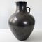 Large Mid-Century Vase in Black Ceramic, 1950s, Image 1