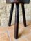 Vintage French Farmhouse Milking Stool on Tripod Legs 8