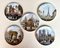 Limoges Porcelain Collectible Plates with Sights of Paris by Louis Dali, France, 1980s, Set of 5 7