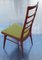 Vintage Dining Chairs in Teak with Green Fabric Cover, 1970s, Set of 8, Image 17