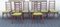Chaises de Salle à Manger Vintage en Teck avec Revêtement en Tissu Vert, 1970s, Set de 8 3