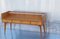 Vintage German Walnut Console with Three Drawers and Glass Shelf from WM-Möbel, 1960s, Image 4