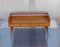 Vintage German Walnut Console with Three Drawers and Glass Shelf from WM-Möbel, 1960s 2