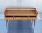 Vintage German Walnut Console with Three Drawers and Glass Shelf from WM-Möbel, 1960s 6