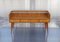 Vintage German Walnut Console with Three Drawers and Glass Shelf from WM-Möbel, 1960s, Image 1