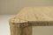 Square Travertine Coffee Table with Cylindrical Legs, France, 1970s 8