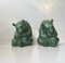 Ceramic Bear Bookends by Axel Sørensen for Ipsens Enke Bornholm, 1920s, Set of 2 6