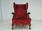 Danish Armchair in Ash Wood and Velour, 1930s 16