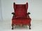 Danish Armchair in Ash Wood and Velour, 1930s, Image 16