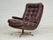 Danish Swivel Armchair in Leather, 1970s 1