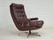 Danish Swivel Armchair in Leather, 1970s 9