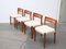 Danish Teak Chairs from J.L. Møllers, Set of 4, Image 3