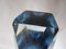 Blaue Vase aus Muranoglas, 1970er 5