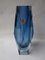 Blaue Vase aus Muranoglas, 1970er 12