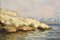 Piccolo paesaggio marino con scogliera rocciosa, 1884, olio su tela, con cornice, Immagine 4