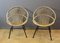 Black Rattan and Lacquered Iron Chair by Rohe Noordwole, 1950, Set of 5, Image 1