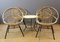 Black Rattan and Lacquered Iron Chair by Rohe Noordwole, 1950, Set of 5, Image 14