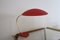 Red Table Lamp from Moletz, 1950s 1