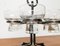Danish Table Candleholder in Metal and Glass, 1960s, Set of 7 15