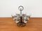 Danish Table Candleholder in Metal and Glass, 1960s, Set of 7, Image 2