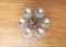 Danish Table Candleholder in Metal and Glass, 1960s, Set of 7, Image 13