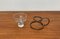 Danish Minimalist Candleholder in Metal and Glass, 1960s, Image 2