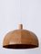 Lámpara colgante Mid-Century moderna de madera de pino, Suecia, años 60, Imagen 15