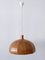 Lámpara colgante Mid-Century moderna de madera de pino, Suecia, años 60, Imagen 5