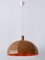 Lámpara colgante Mid-Century moderna de madera de pino, Suecia, años 60, Imagen 7
