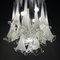 Calla Lily Chandelier in Murano Glass from Venini, Italy, 1960s, Image 3