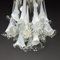 Lámpara de araña Calla / Lily de cristal de Murano de Venini, Italia, años 60, Imagen 8