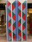 Sonia Delaunay, Harlequin Fabric, 1980s, Silkscreen Print on Canvas, Framed 1