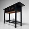 Oriental Black Lacquered Wood Shōwa Console with 2 Drawers, Japan, 1935, Image 2